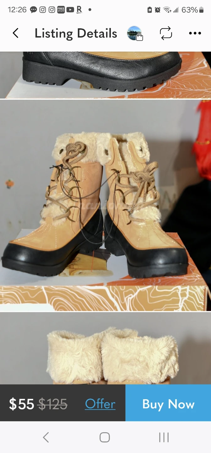 JBU Women's Snow Boots Size 10 - photo 5