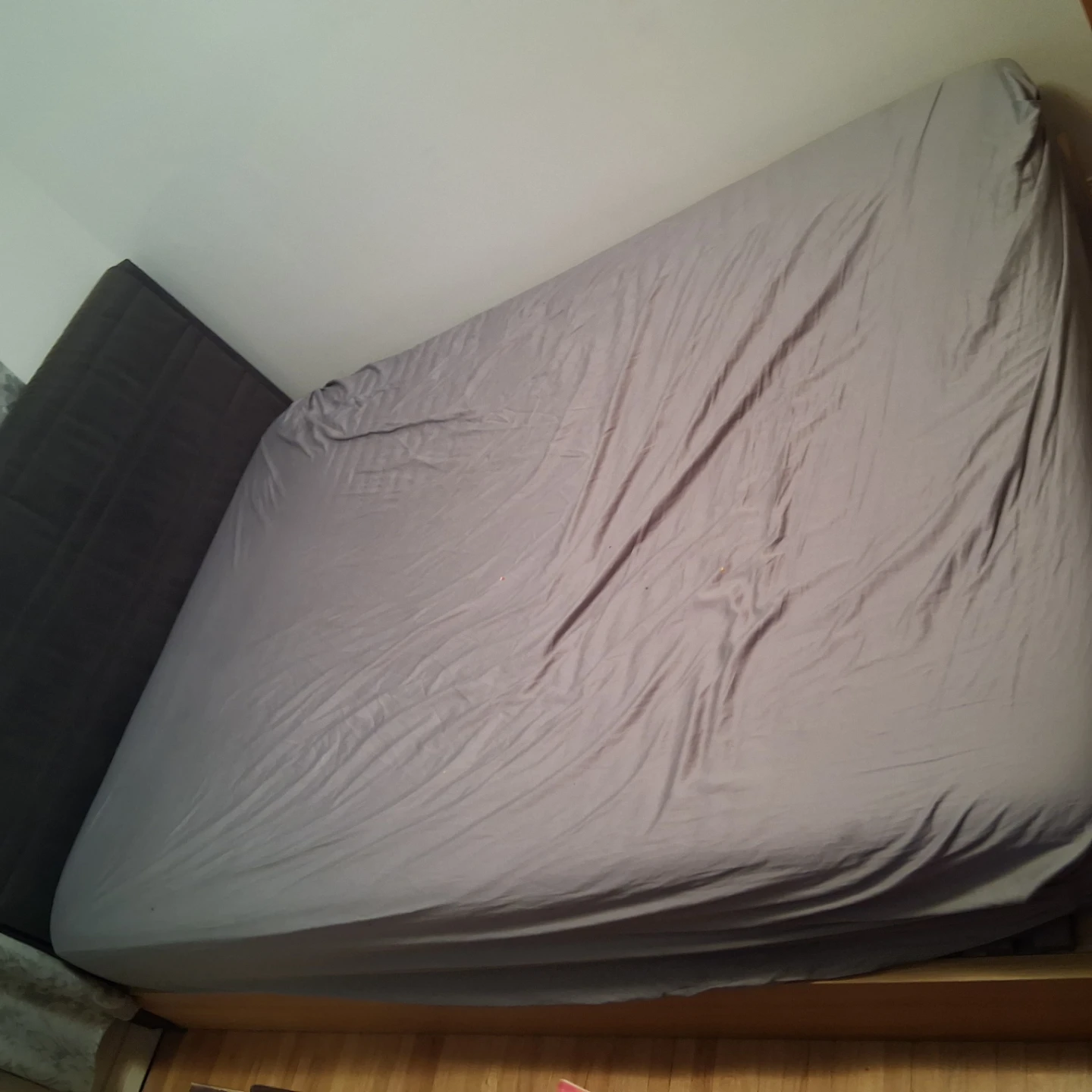 Grey Queen Bed Frame with Headboard