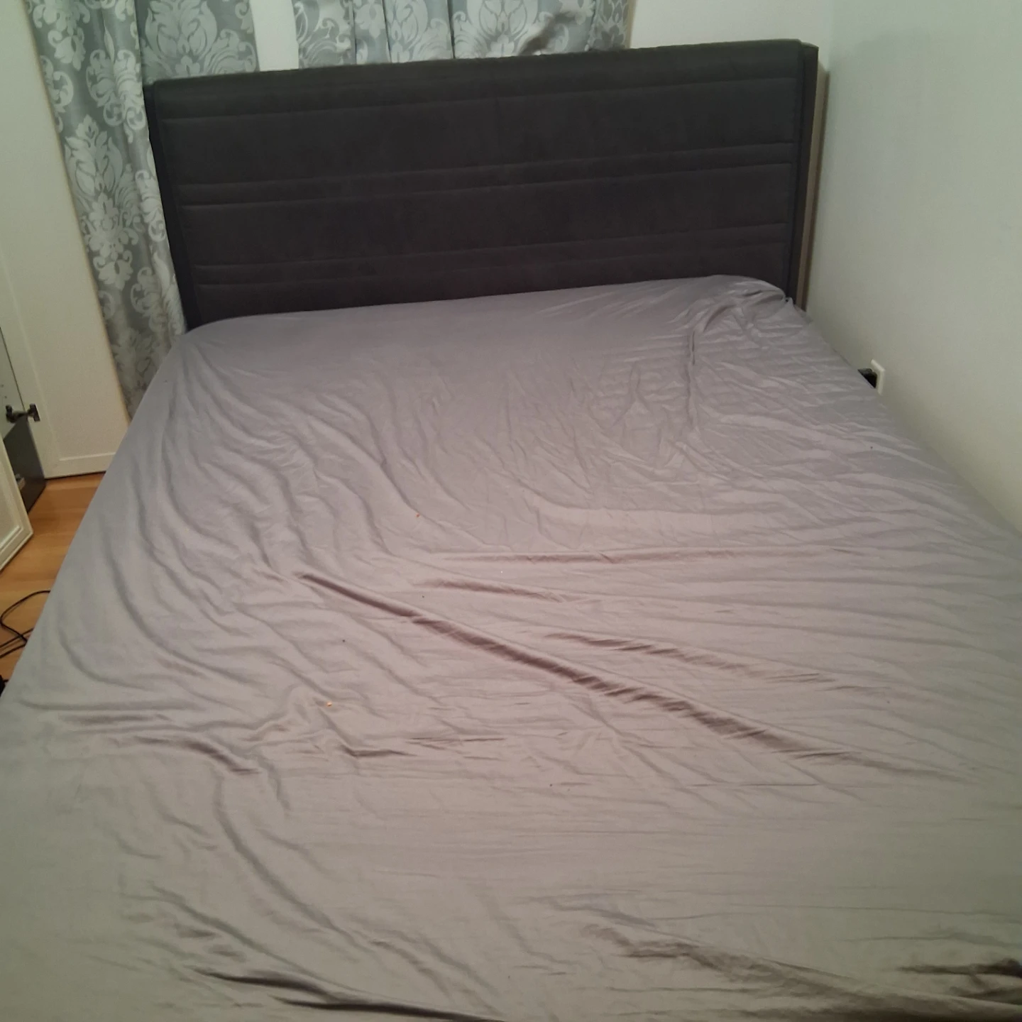 Grey Queen Bed Frame with Headboard - photo 2
