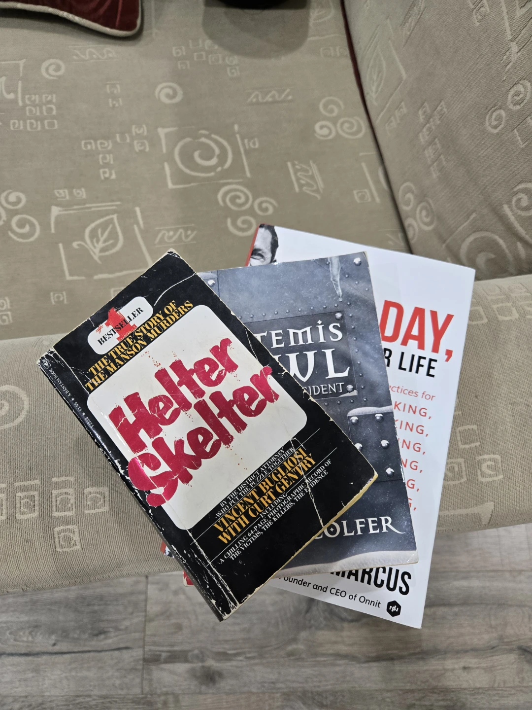Books: Helter Skelter, Artemis Fowl, Own the Day