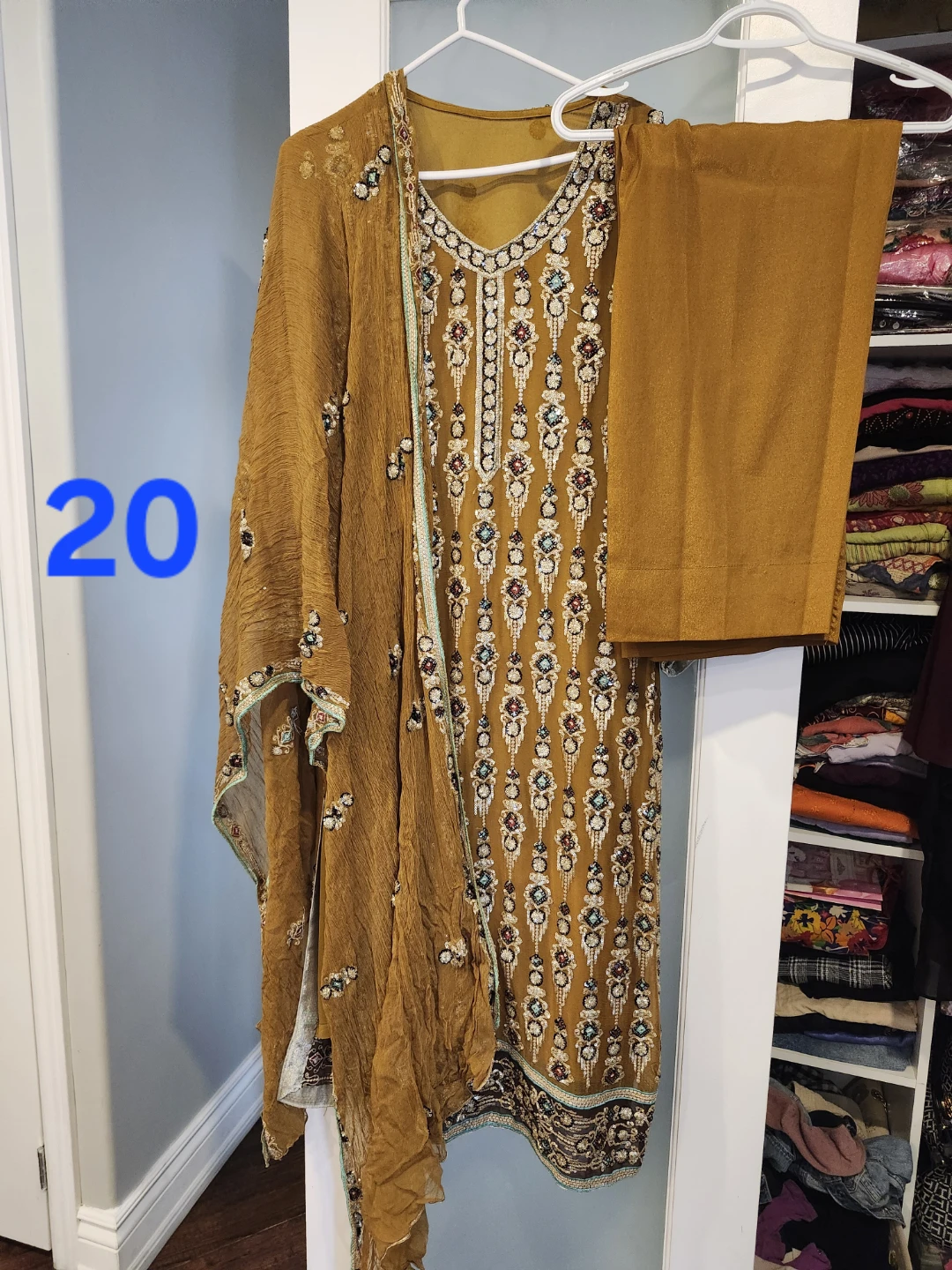 Embellished Salwar Kameez Dupatta Set