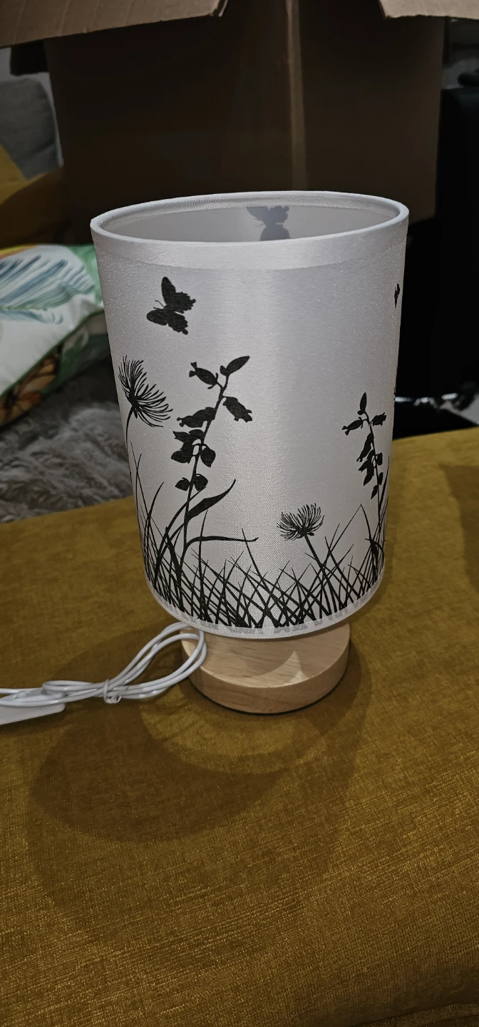 2 bedside, or accent, Lamps with Butterfly and Floral Design