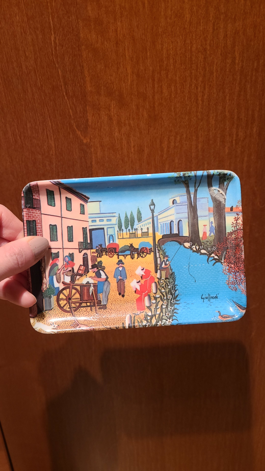 Vintage Tea Trays $2 each or $10 for all 6 trays