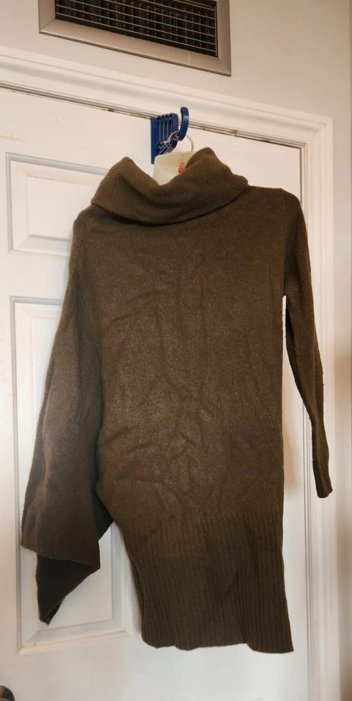 Olive Green Cowl Neck Sweater - photo 2