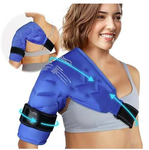 Cold Compression Flexible Shoulder Unisex Gel Ice Pack Wrap