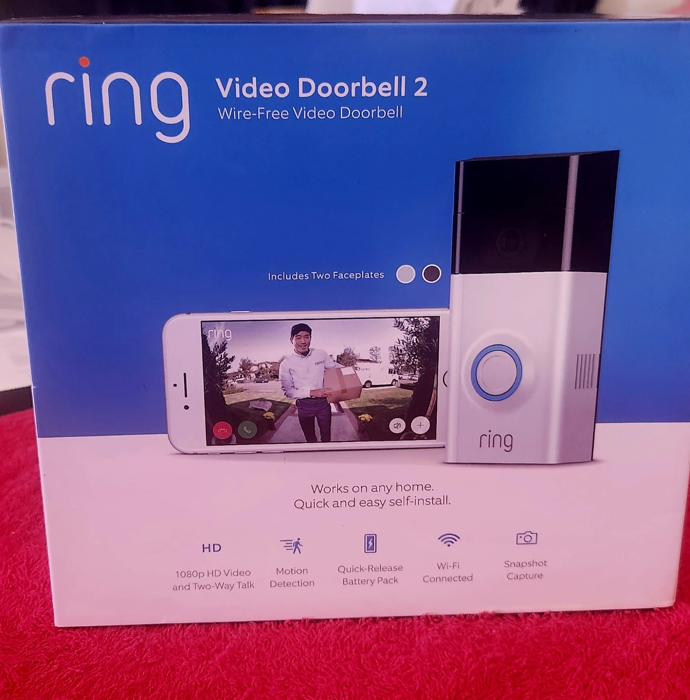 Ring Video Doorbell 2 - Wire-Free, HD Video