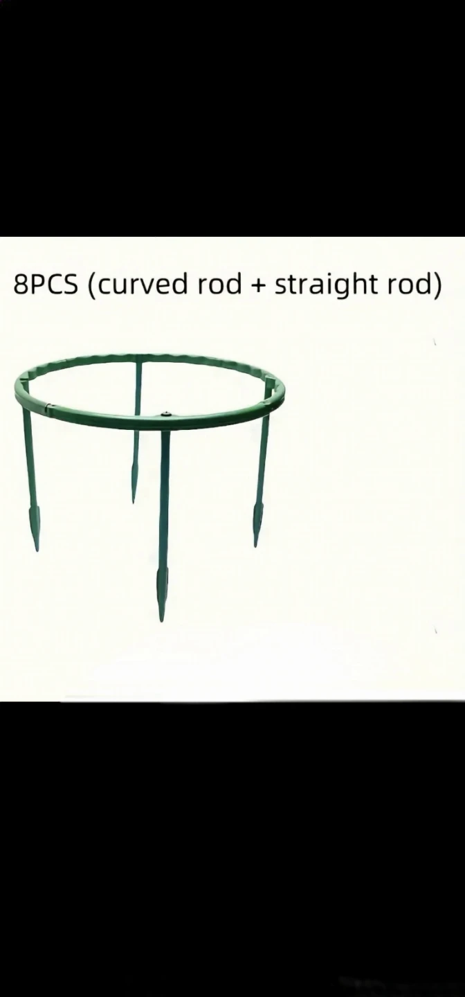 8pcs Estacas de Soporte para Plantas de Invernadero, - photo 2