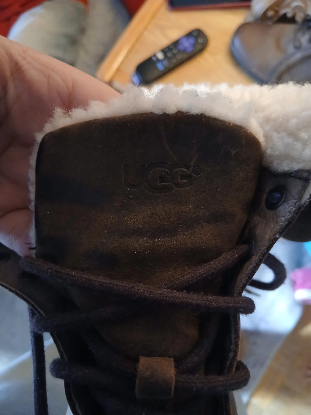 Ugg Women's Brown Wedge Lace-Up Boots - photo 2