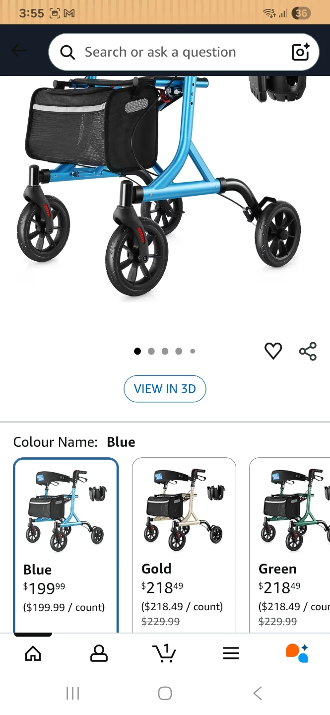Walkmate Blue Rollator Walker - New in Box! - photo 4