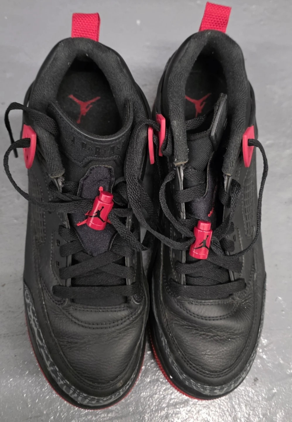 Jordan Spizike Black Varsity Red Shoes