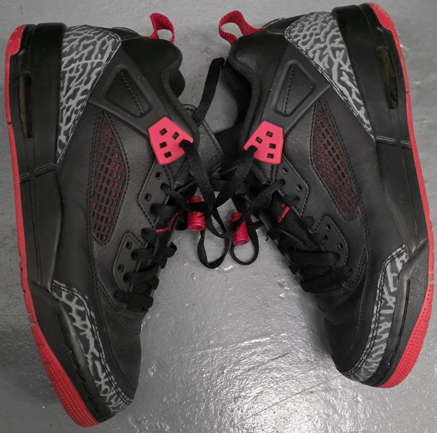 Jordan Spizike Black Varsity Red Shoes - photo 3