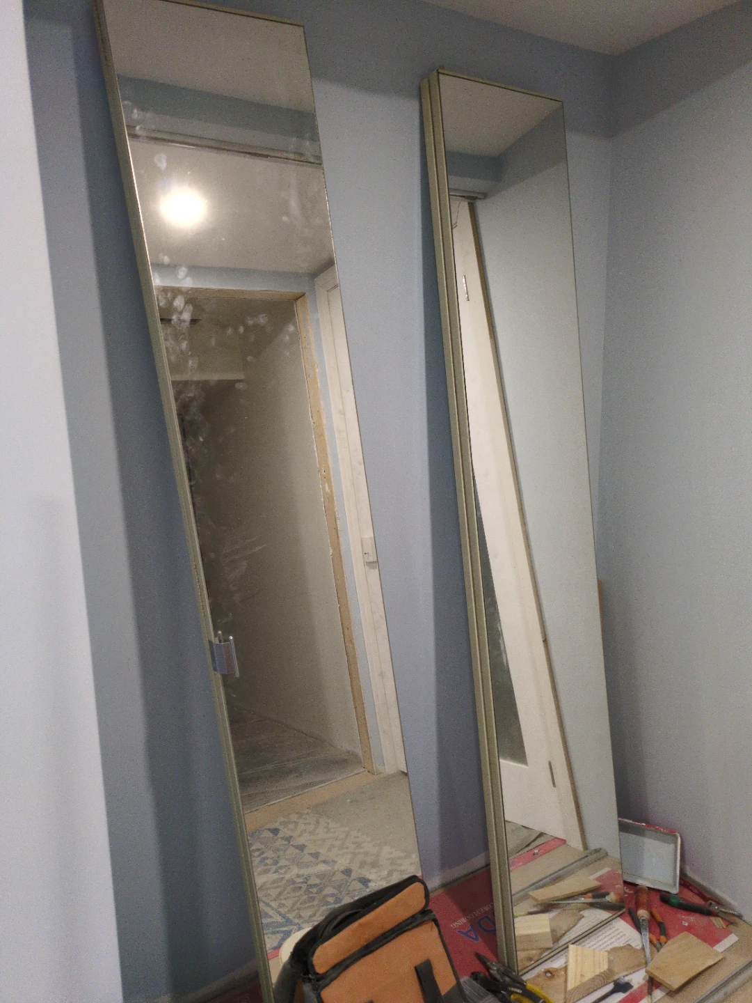 PPU -Free: Pair of  Sliding Mirror Closet Doors - 60"x80"