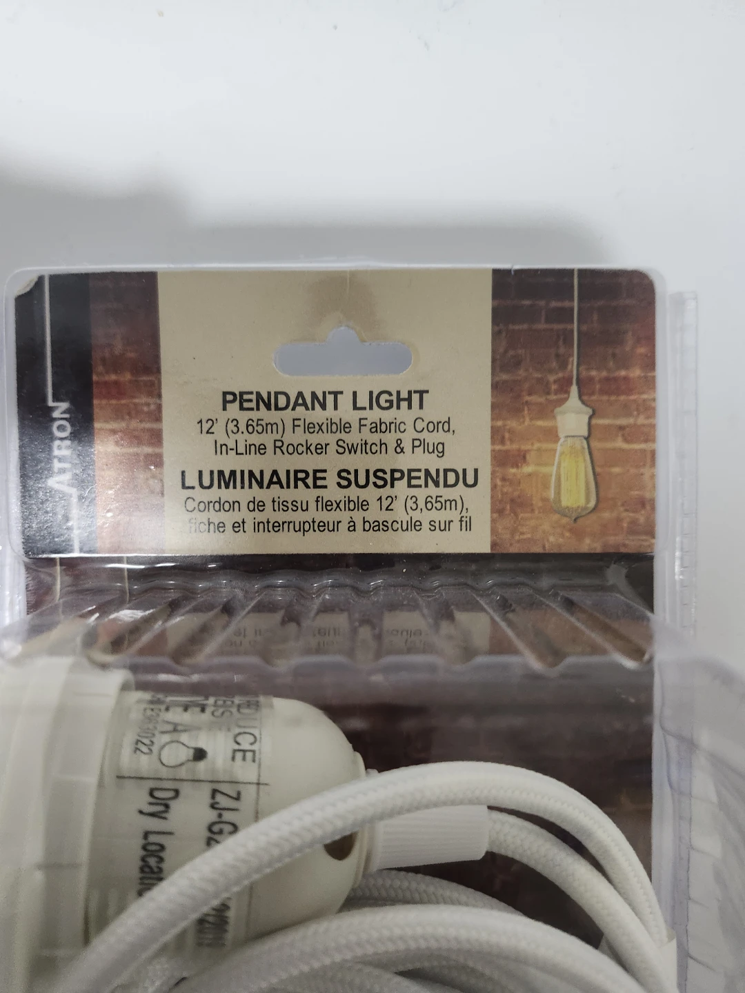 Atron Pendant Light Cord Kit - White - photo 2