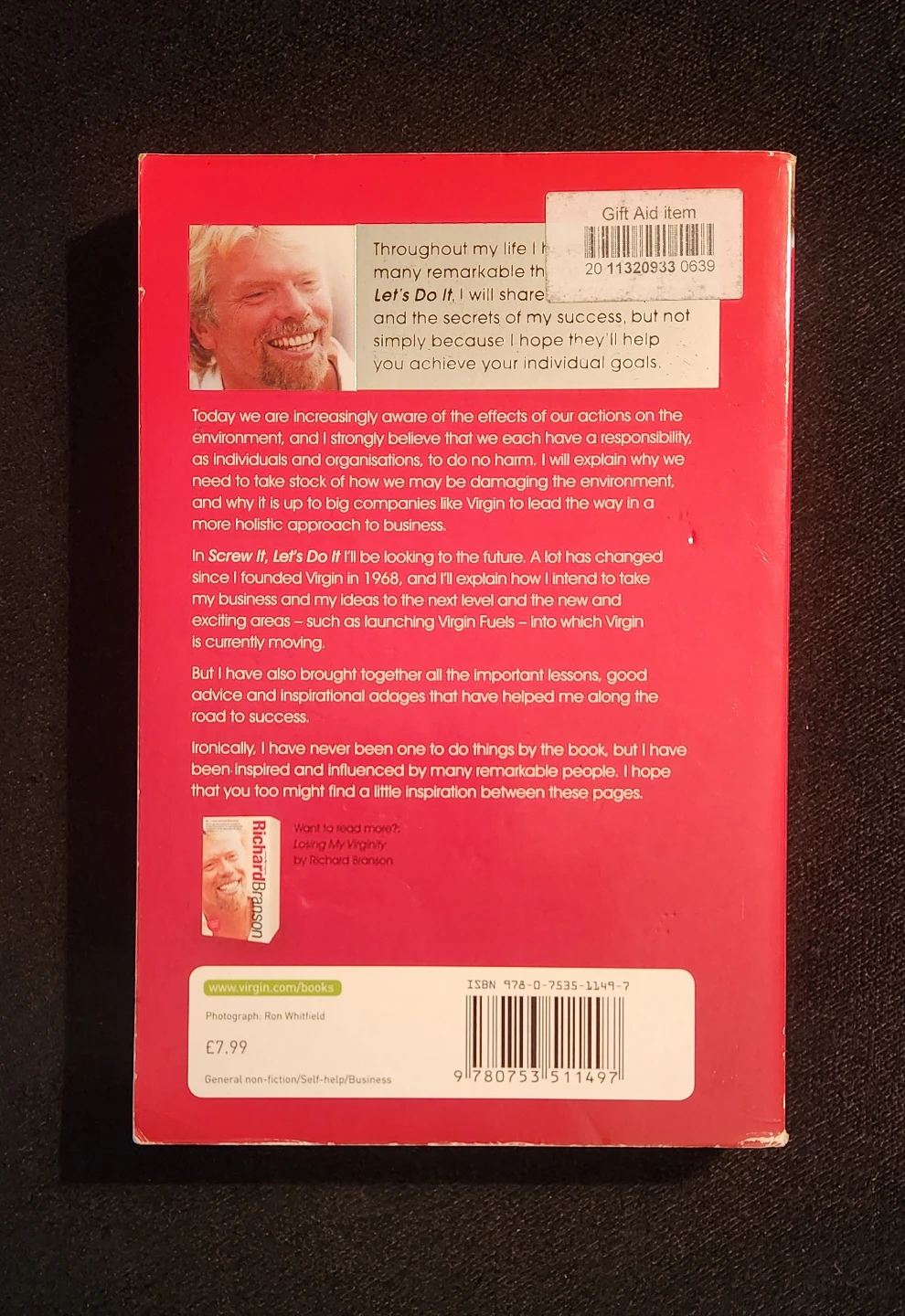 Screw It, Let's Do It - Richard Branson Book - photo 2