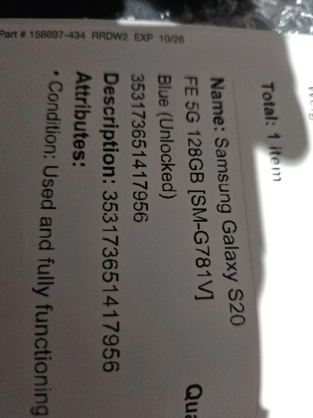 Samsung Galaxy S20 FE 5G 128GB Blue - photo 4