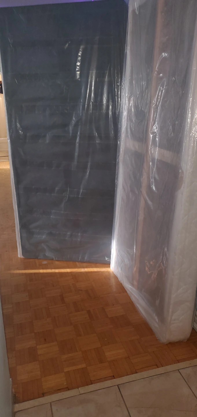 Mattress in Plastic Wrap
