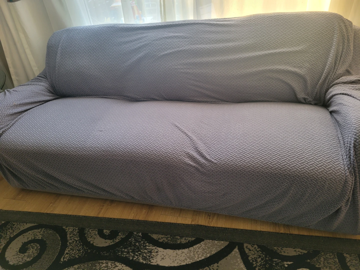 Grey Sofa with Cover - photo 2