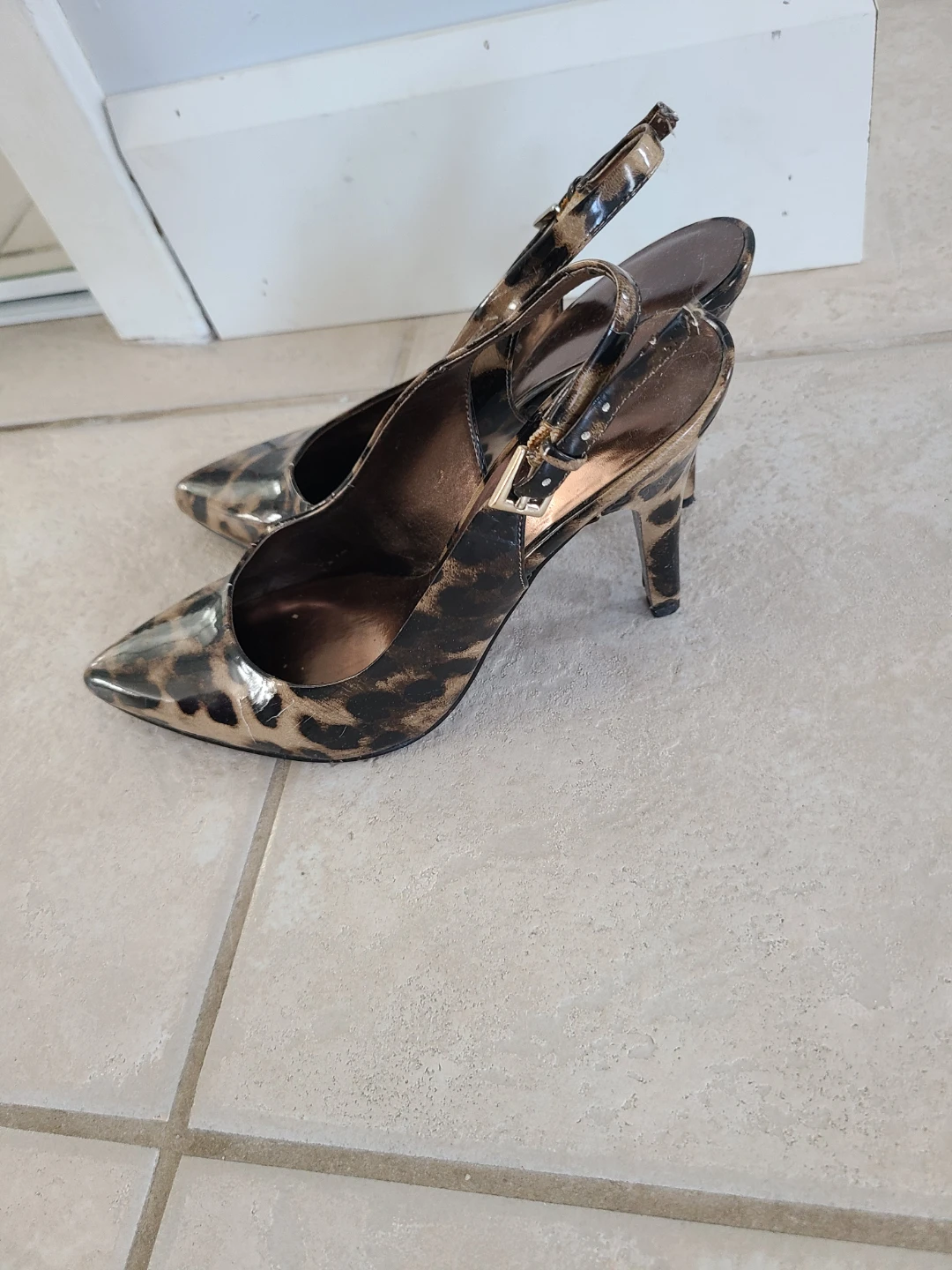 Nine West Leopard Print Slingback Heels - photo 2
