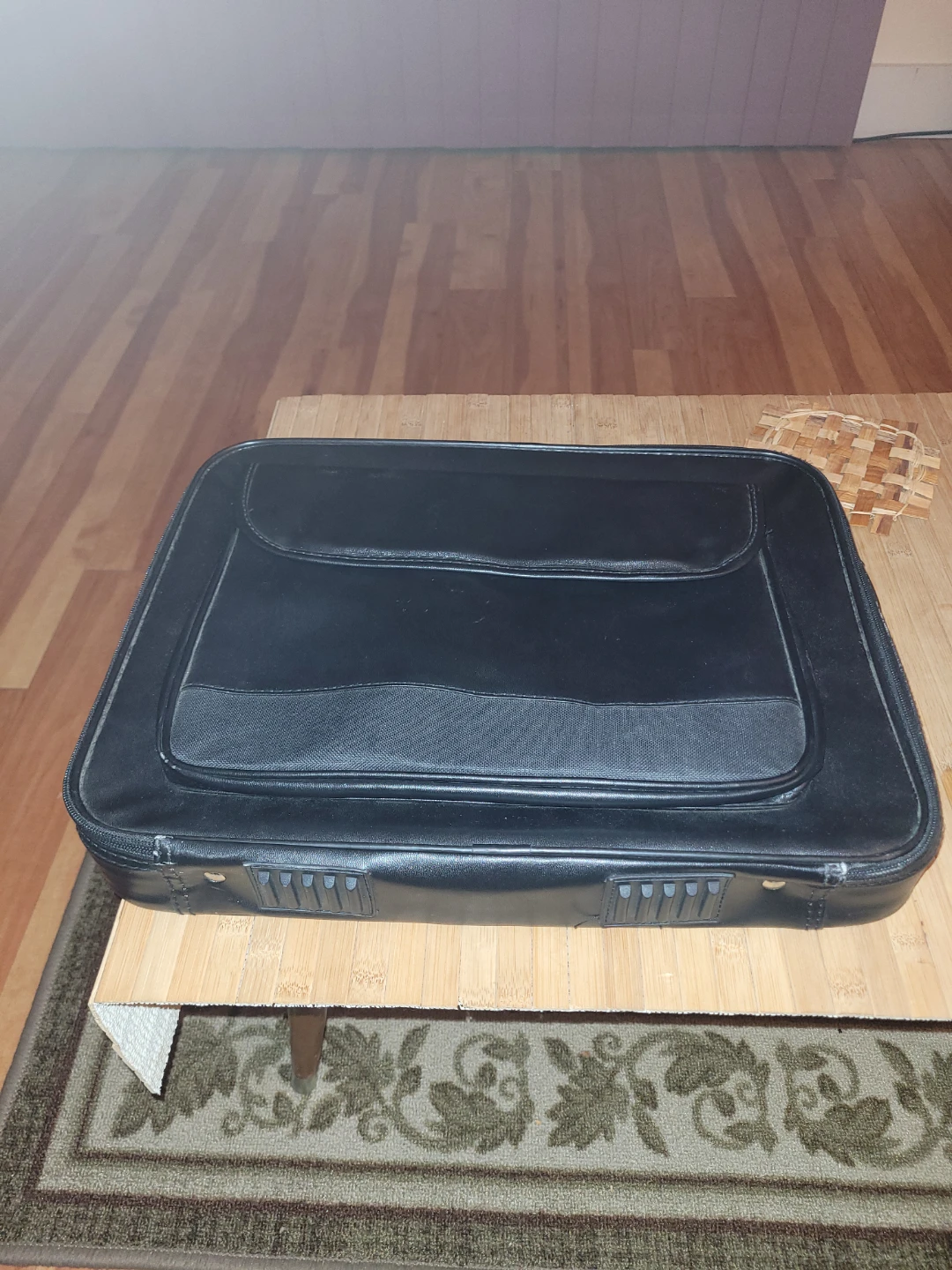 Black Leather Laptop Bag - photo 5