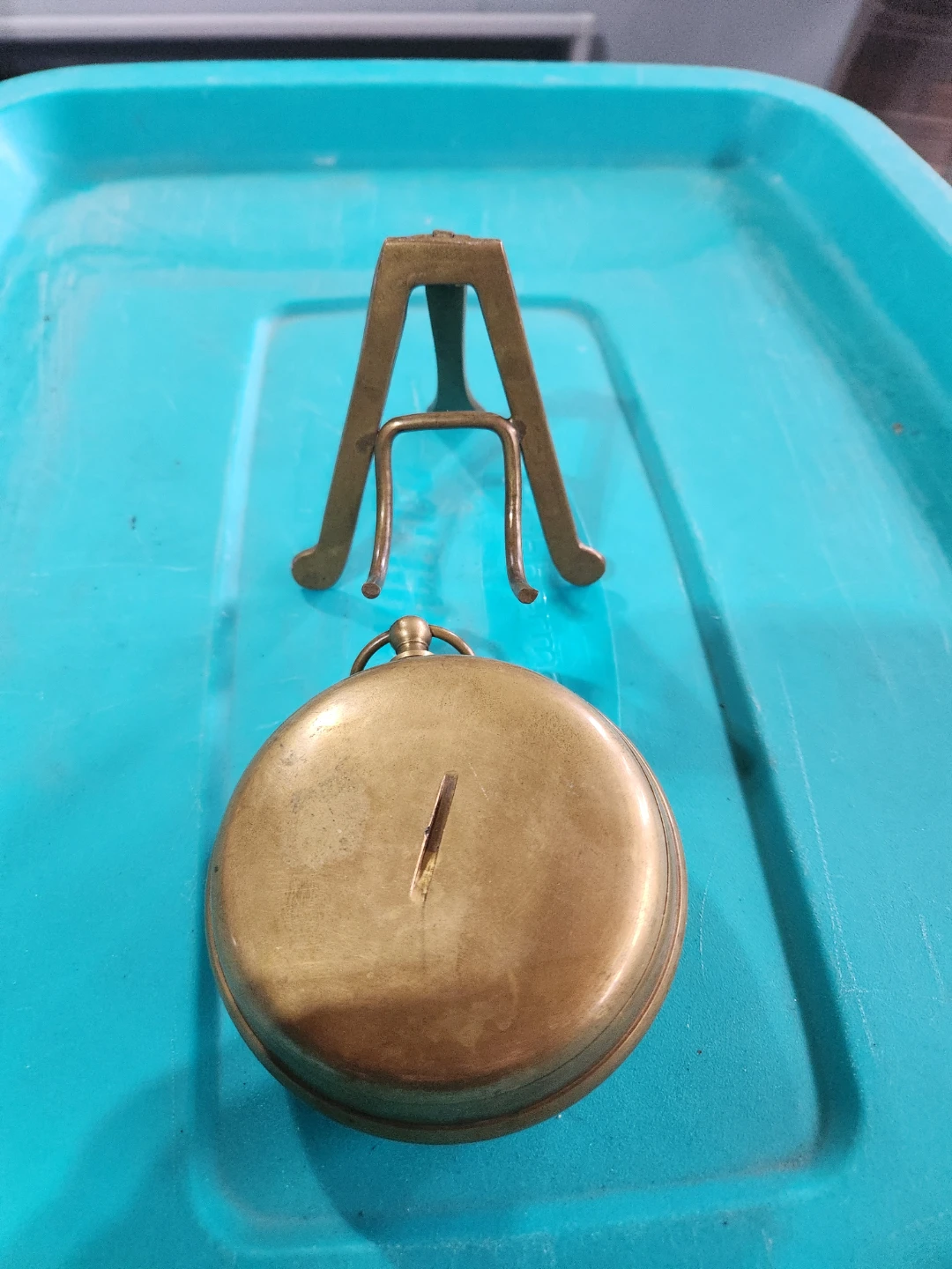 Vintage Bedford & Jones Brass Alarm Clock - photo 2