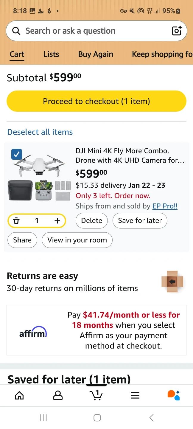 DJI Mini 4K Fly More Combo, PEKREWS Backpack, 32 propelers - photo 3