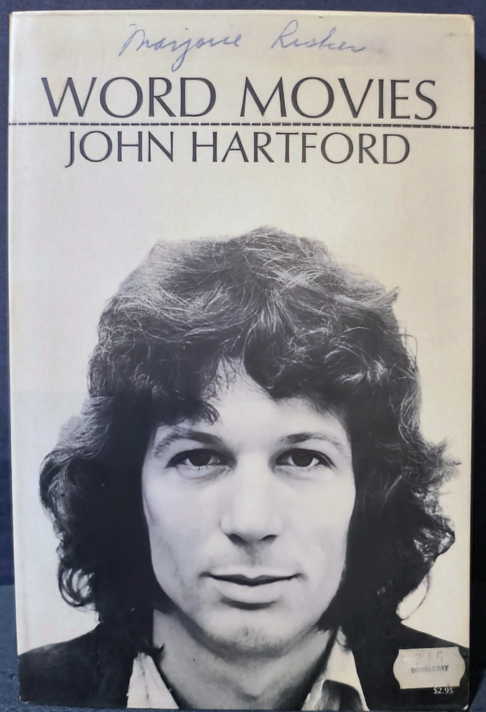 Word Movies, Signed by John Hartford. 1st Edition, 1966