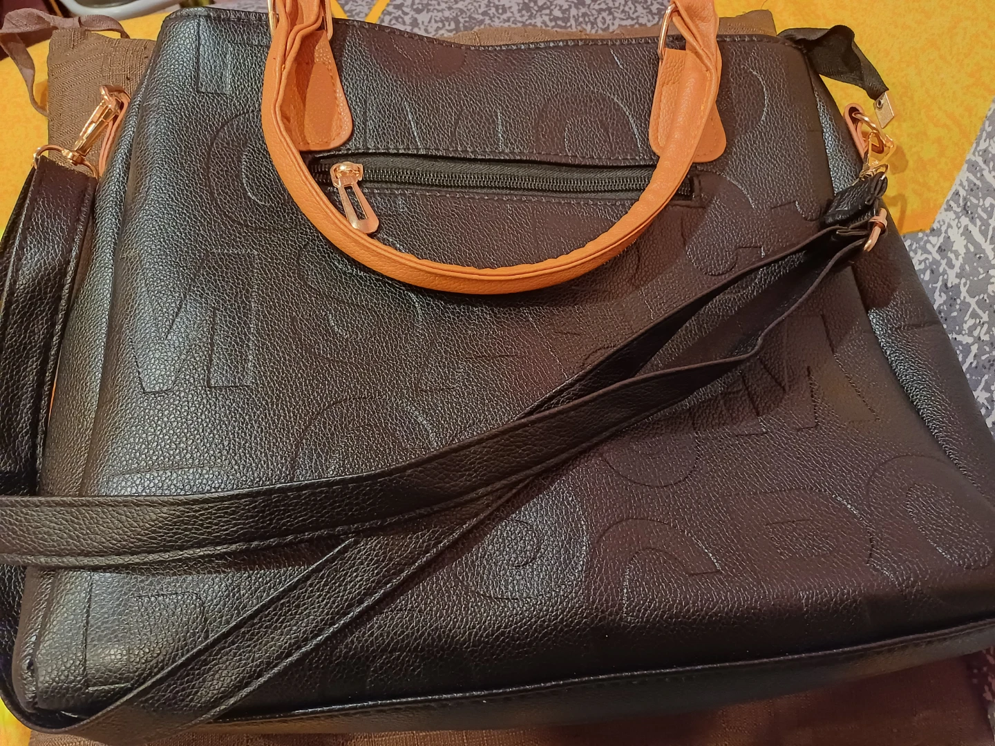 Black Tote Bag with Shoulder Strap - photo 3