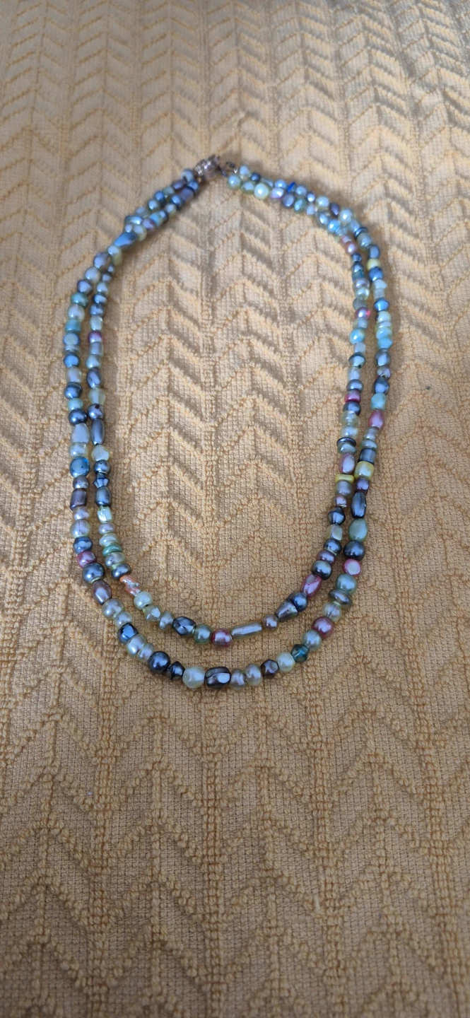 Two-Strand Beaded Stone Necklace