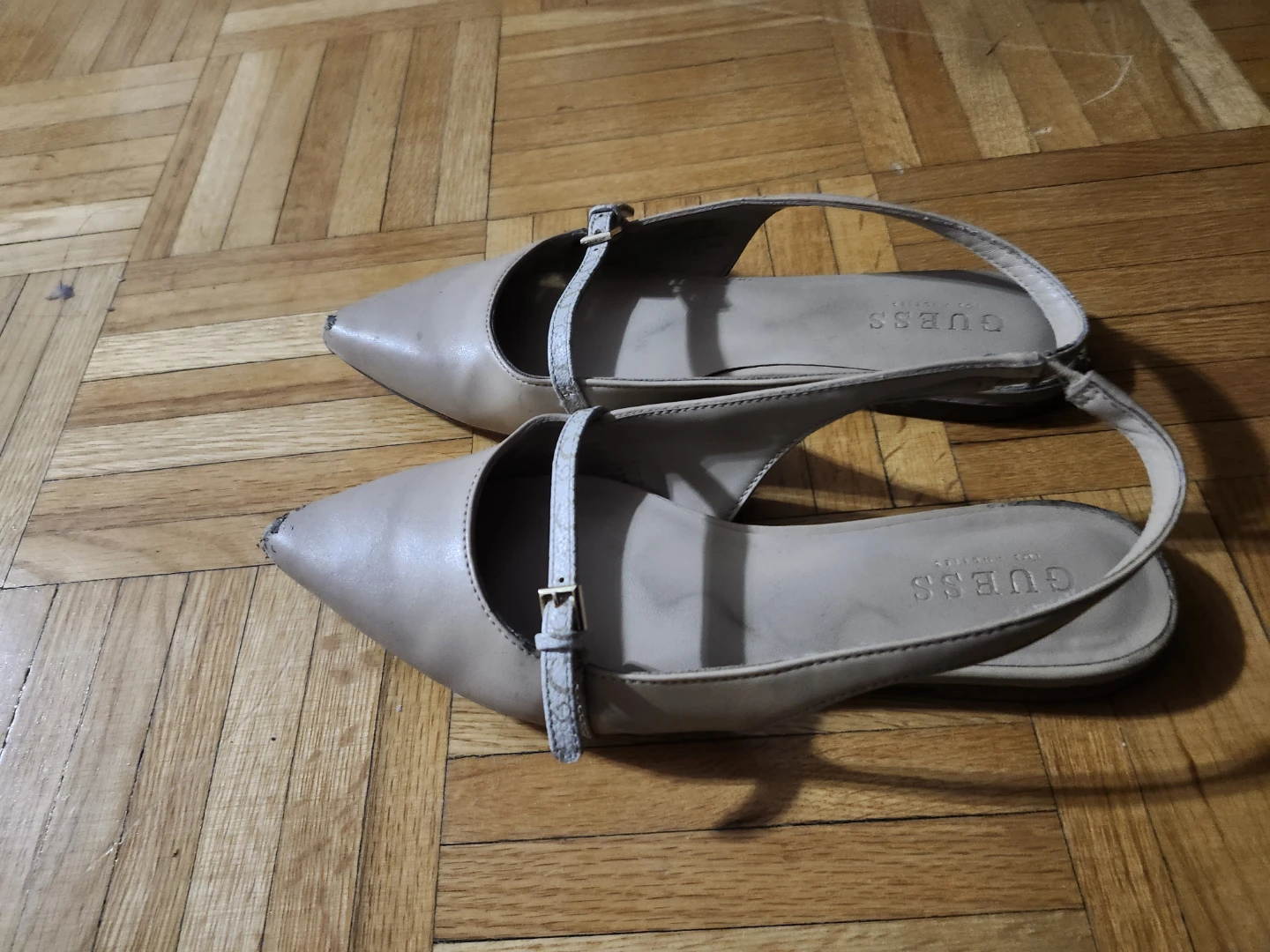 Guess Women's Beige Pointed Toe Slingback Flats - photo 3