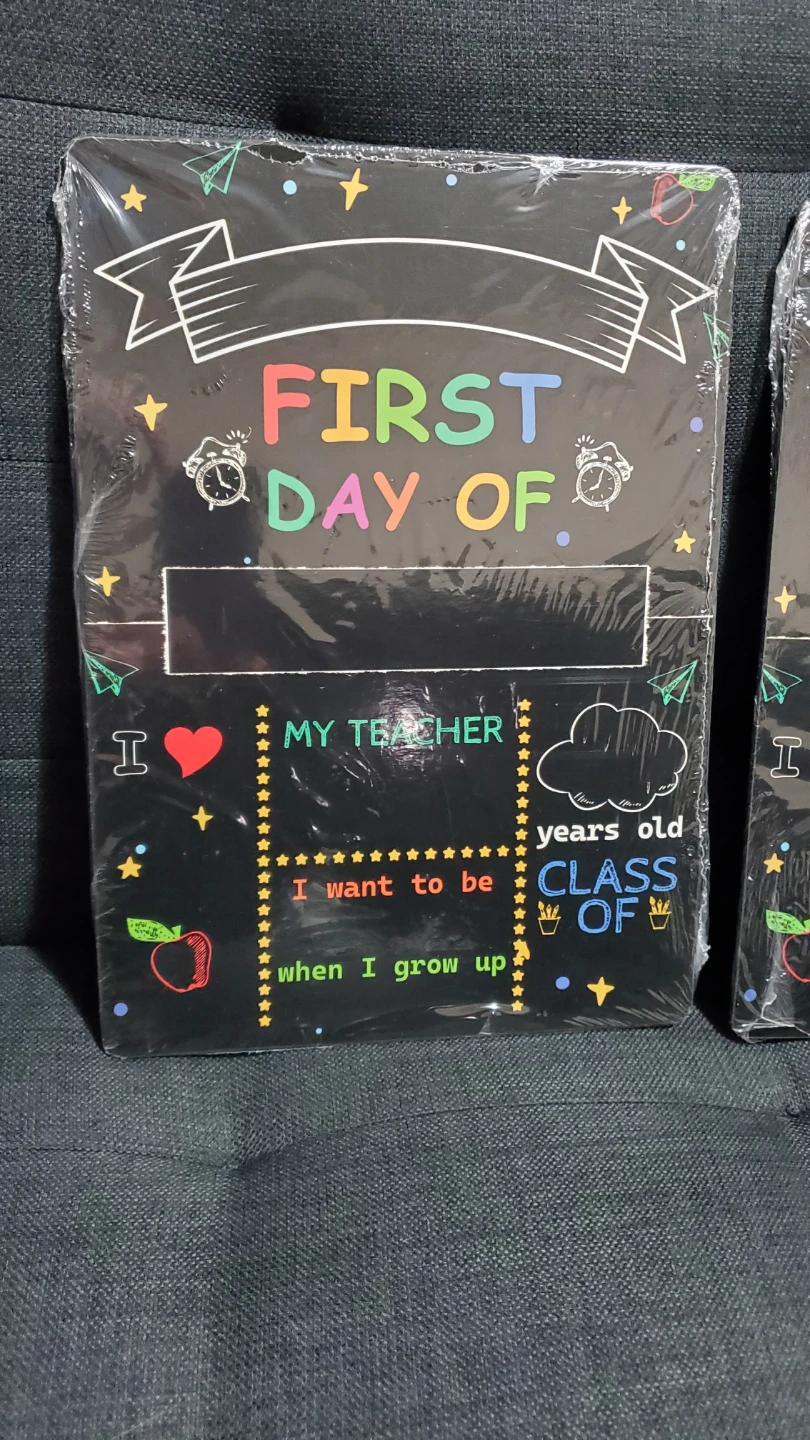 First & Last Day of School Chalkboard Sign