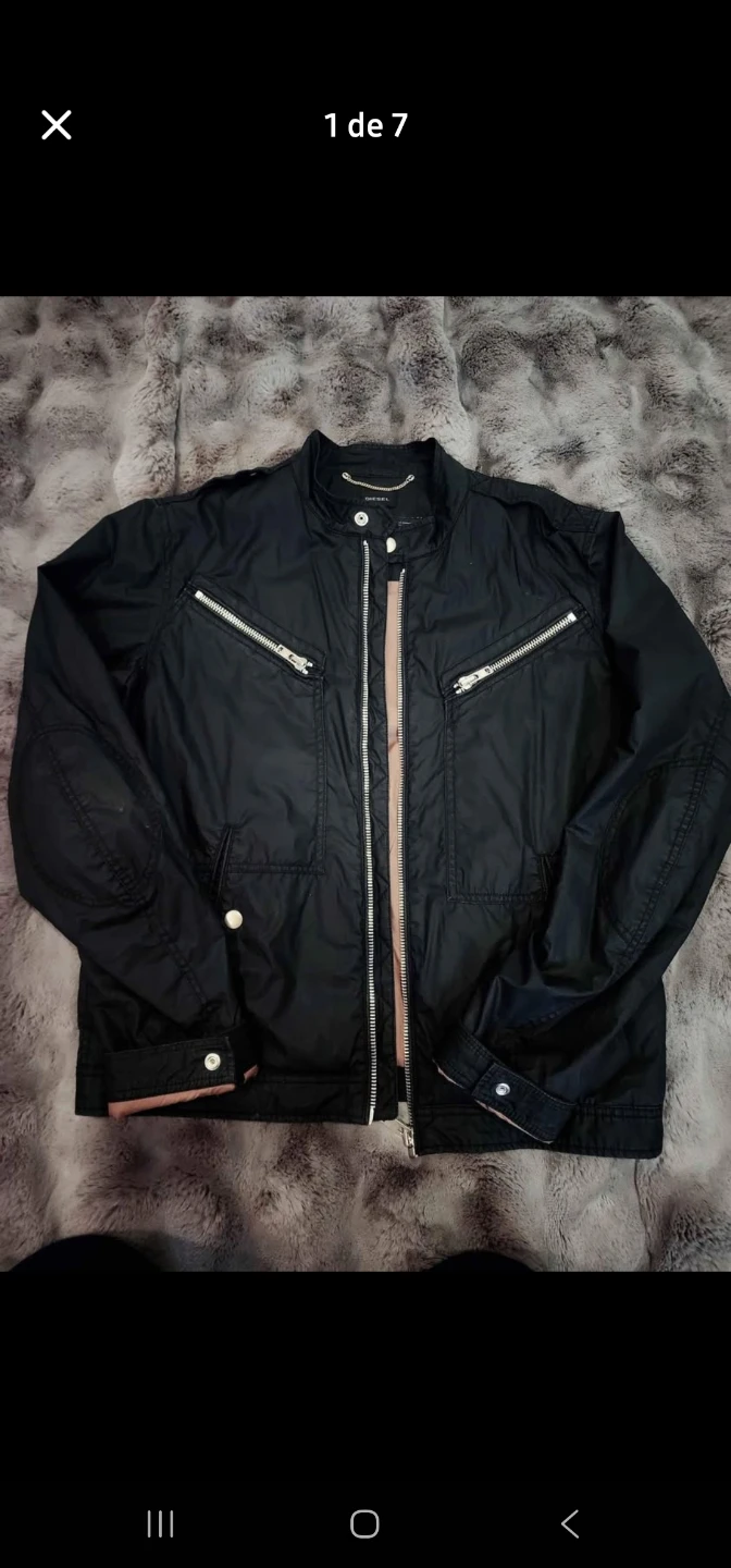 Diesel Black Jacket Size XL