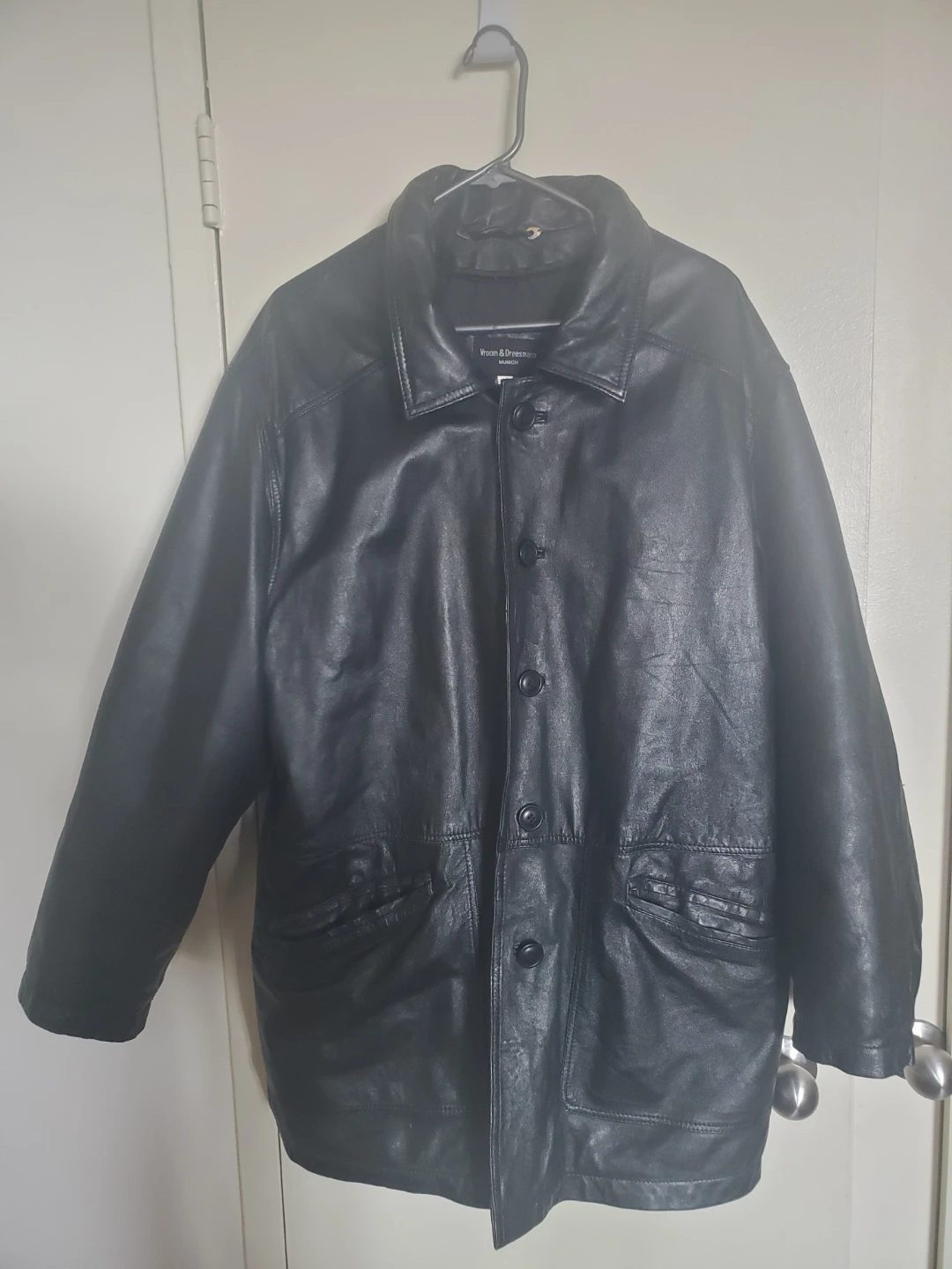 Vroom & Dressmann men's leather jacket size L
