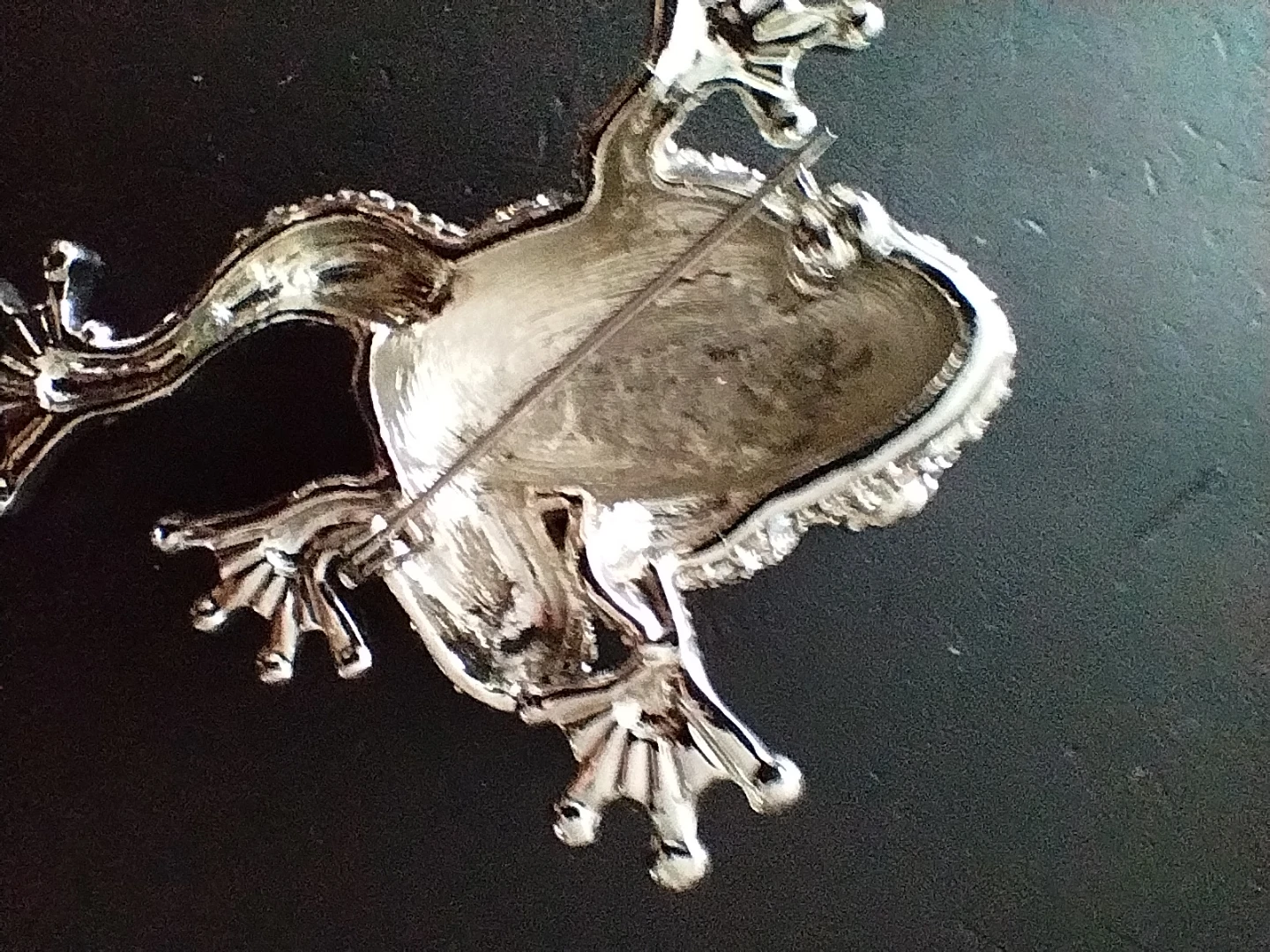 Rhinestone Frog Brooch - photo 4