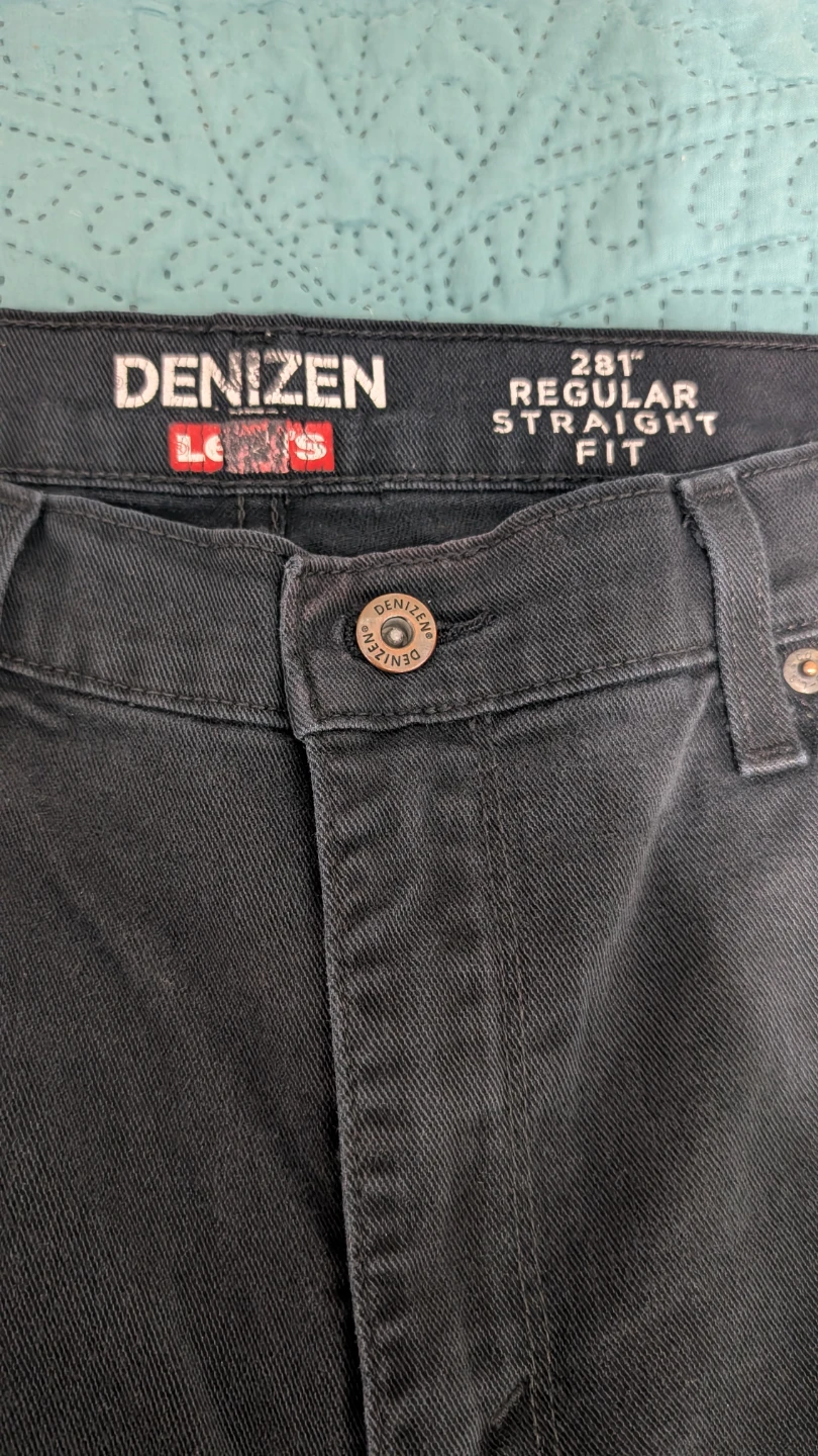 DENIZEN 281 Regular Straight Fit Jeans - Black 36x34 - photo 3