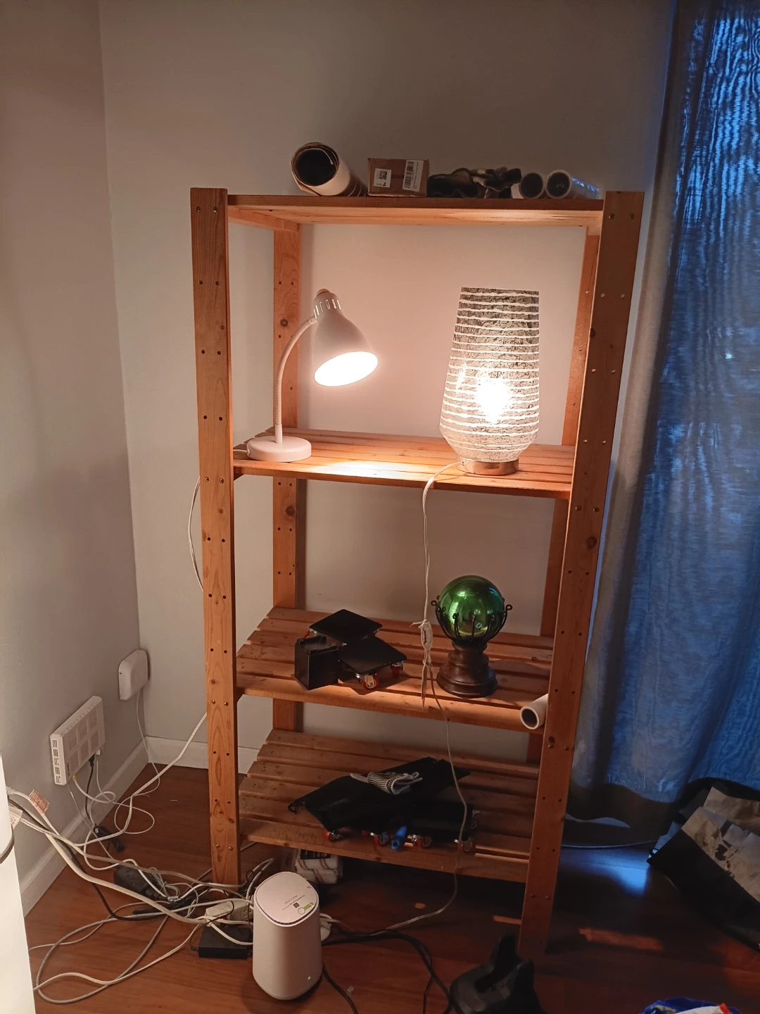 Wooden shelf