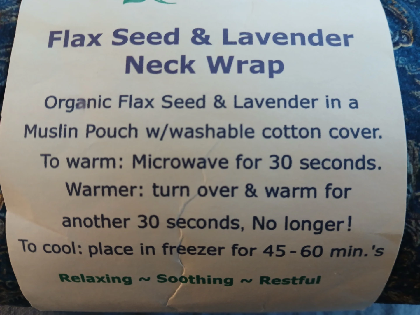 New. Flax Seed & Lavender Neck Wrap available. Firm price. - photo 2