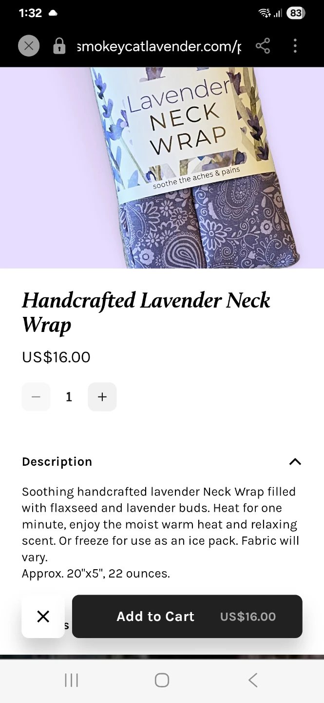 New. Flax Seed & Lavender Neck Wrap available. Firm price. - photo 3