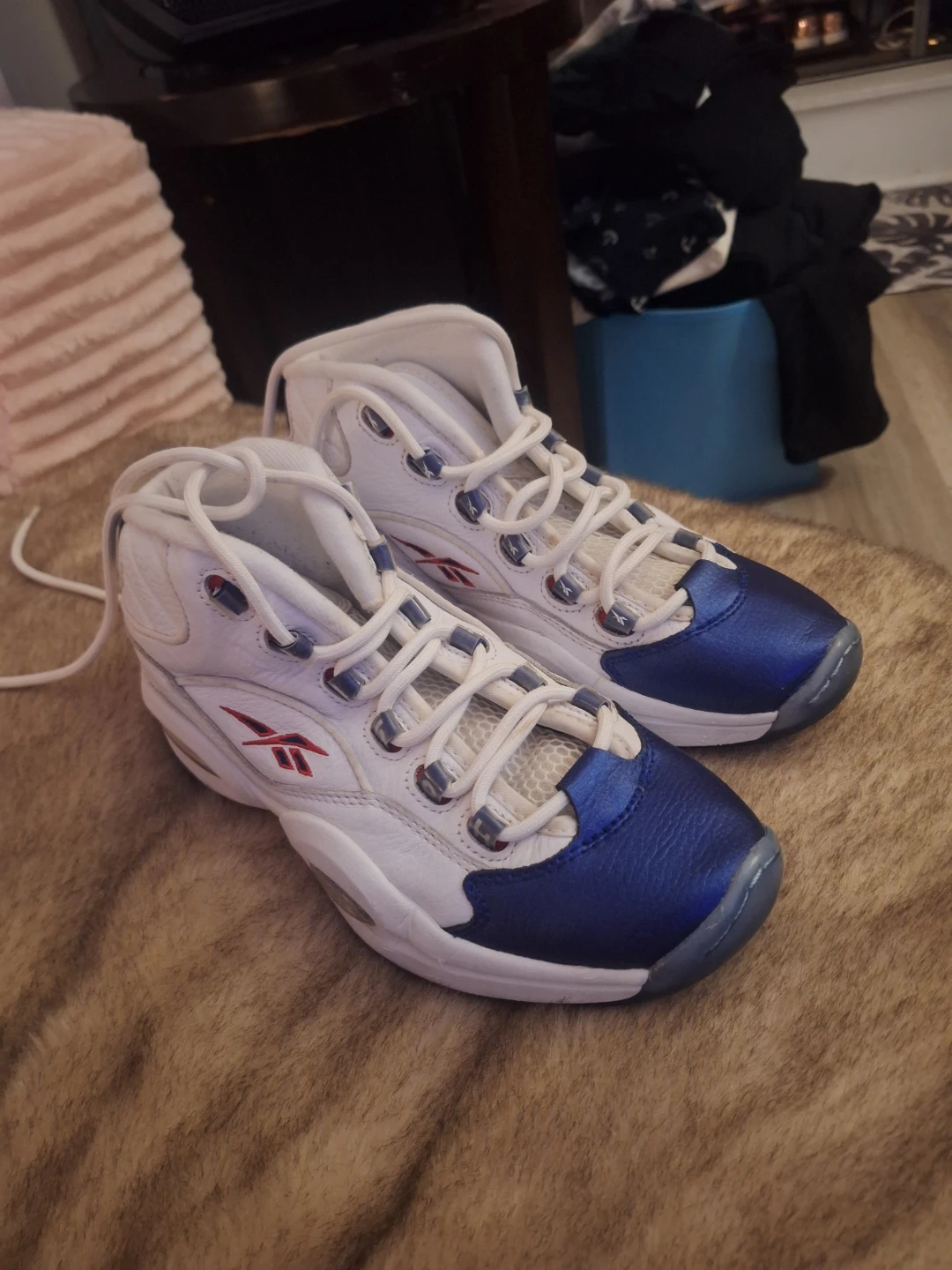 Reebok Mid Blue Toe 2022 “Allen Iverson” GX0227 Men's Size 8