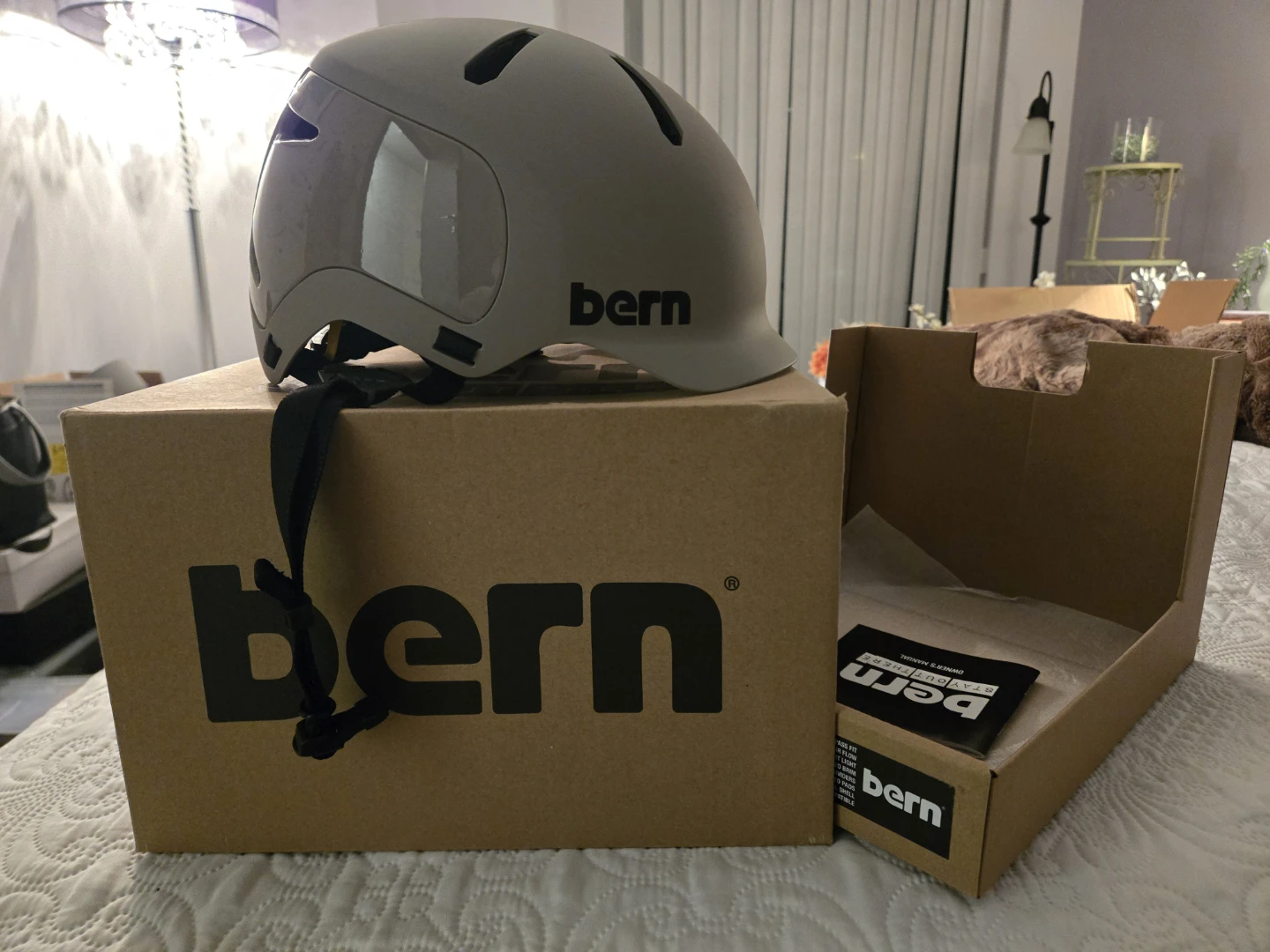 Bern Watts 2.0 Multisport Helmet, Matte Sand, Size S