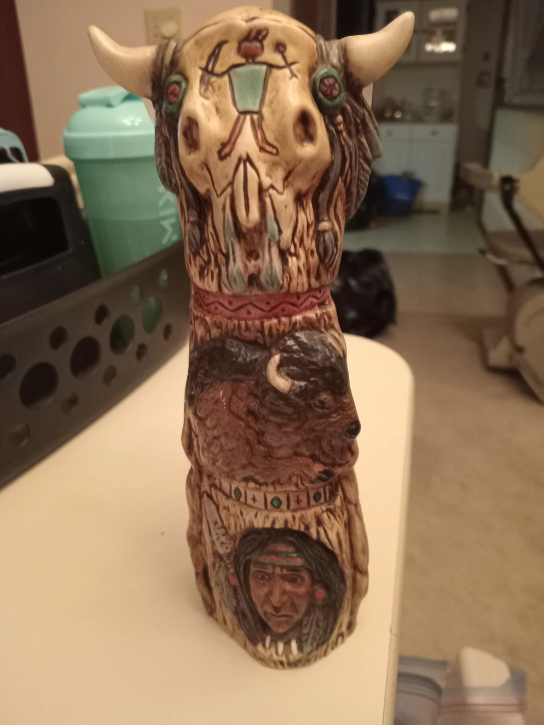 Vintage Totem Pole Figurine
