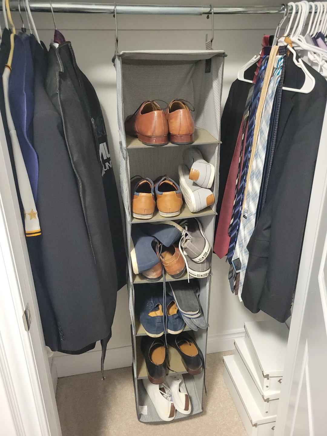 Hanging Closet Shoe Organizer