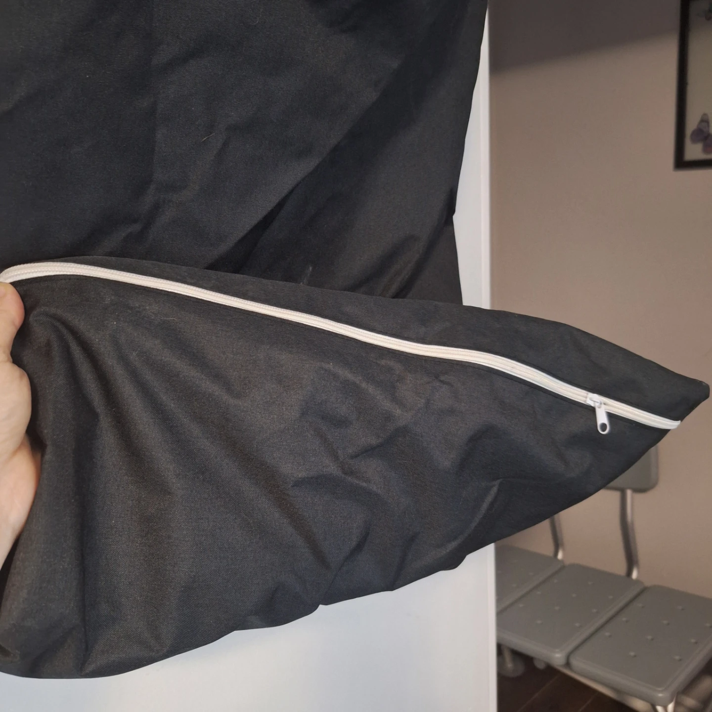 Large Capacity Hanging Laundry Hamper - Black - photo 3