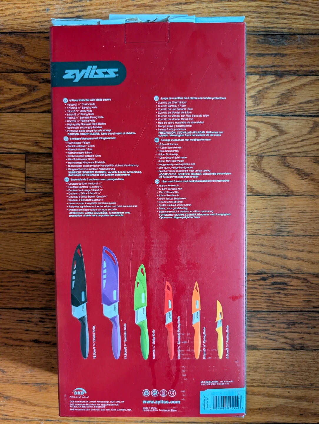 BRAND NEW Zyliss 6 Piece Knife Set with Blade Guards - photo 2