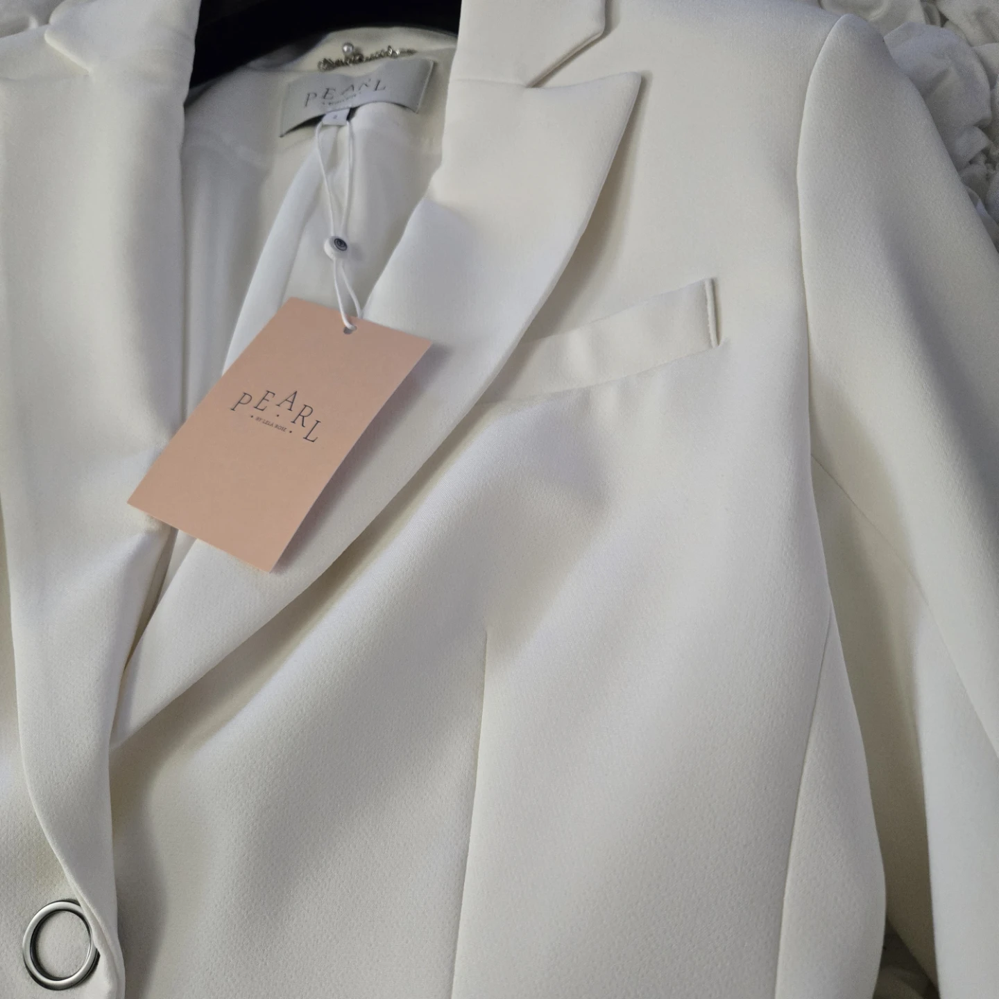 New Pearl by Lela Rose White Blazer - Size 2 - photo 3