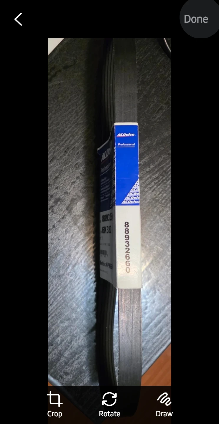 ACDelco 88932660 6K380 V-Ribbed Belt - photo 2