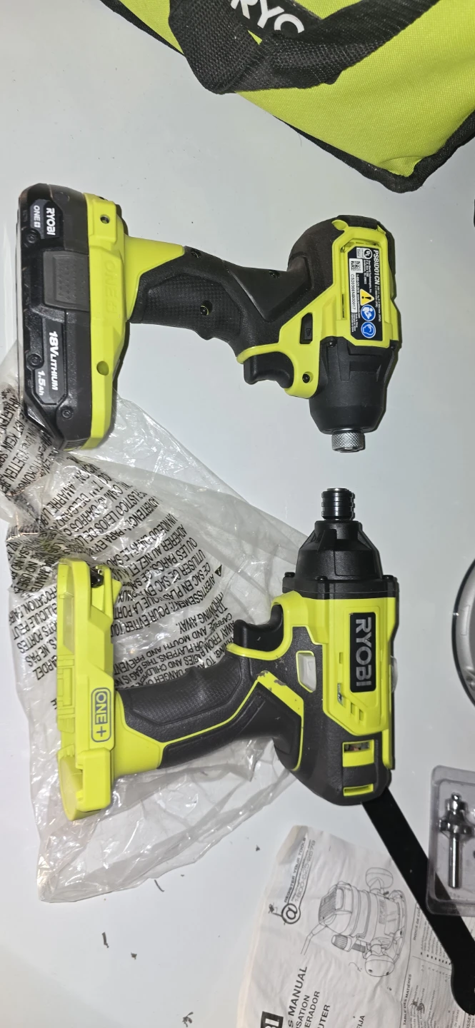 Ryobi R163G Router & Impact Driver Set - photo 3