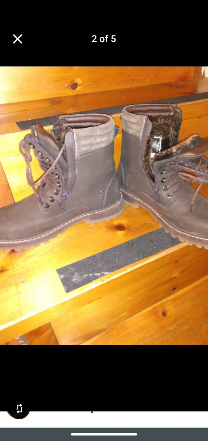 Mens size 9 winter boots from Brown's lined zipper - photo 2