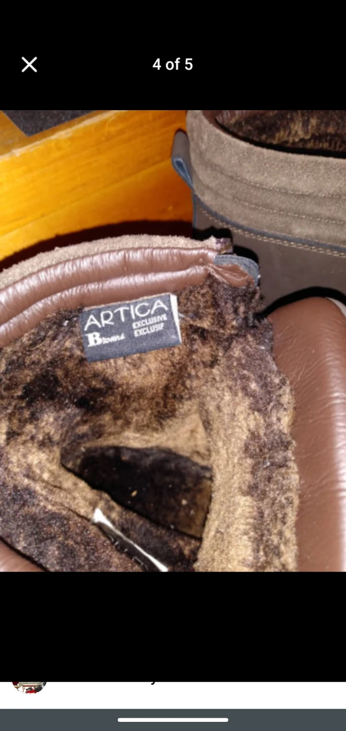 Mens size 9 winter boots from Brown's lined zipper - photo 4