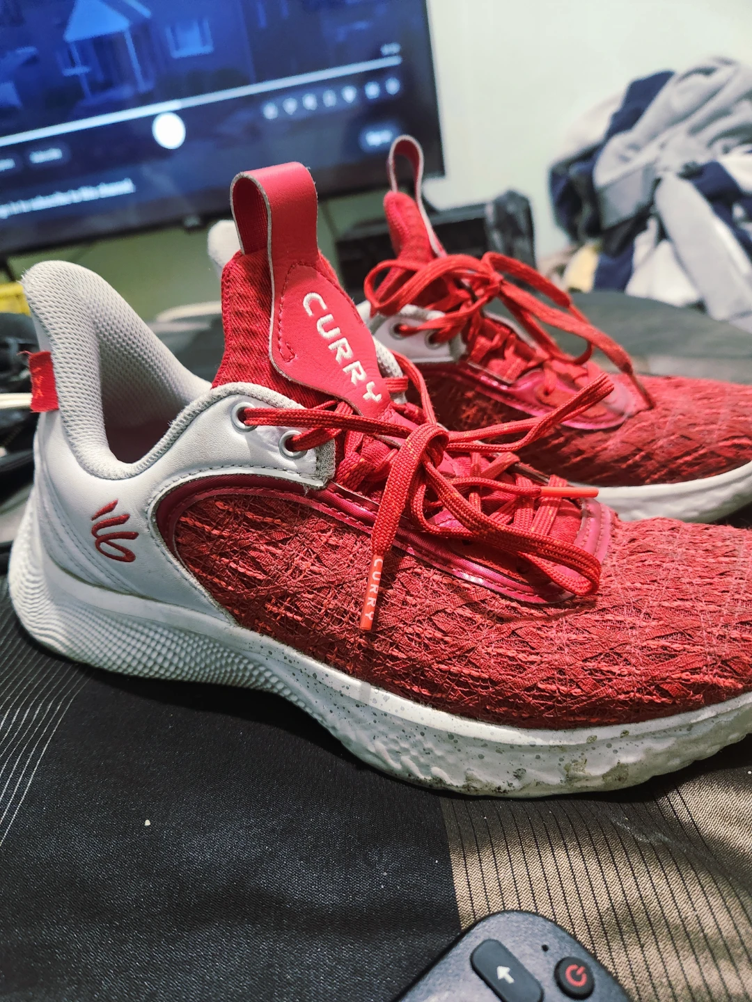 Under Armour Curry Flow 8 Red Sneakers - photo 2