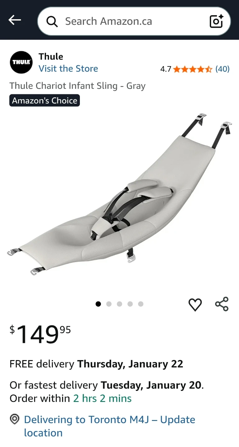 Thule Chariot Infant Sling - photo 5